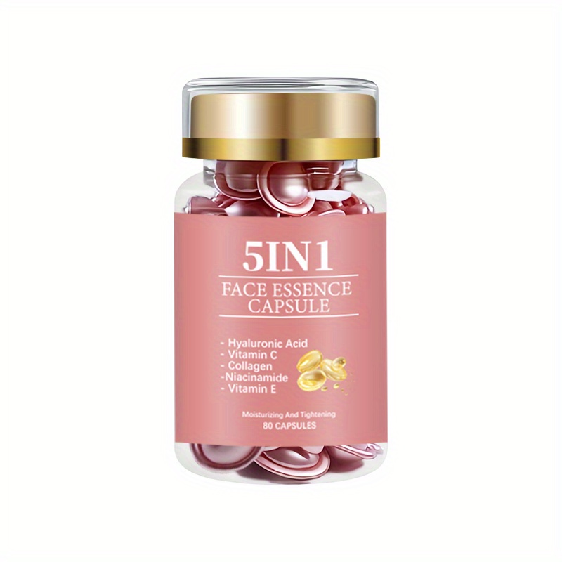 Hydrating Firming 80 Capsules, Advanced Cream For Types - Moisturizing Cream With Vitamins C+e, Collagen, Hyaluronic Acid, Niacinamide - Alcohol-free, And Repairs