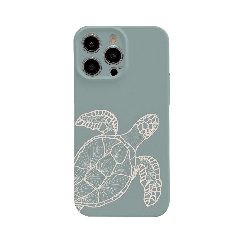 TEMU Phone Case - 1pc A Slim Phone Case Featuring A Sea Turtle And Design, Full Shockproof Protection And Lens Coverage, Compatible With For Iphone