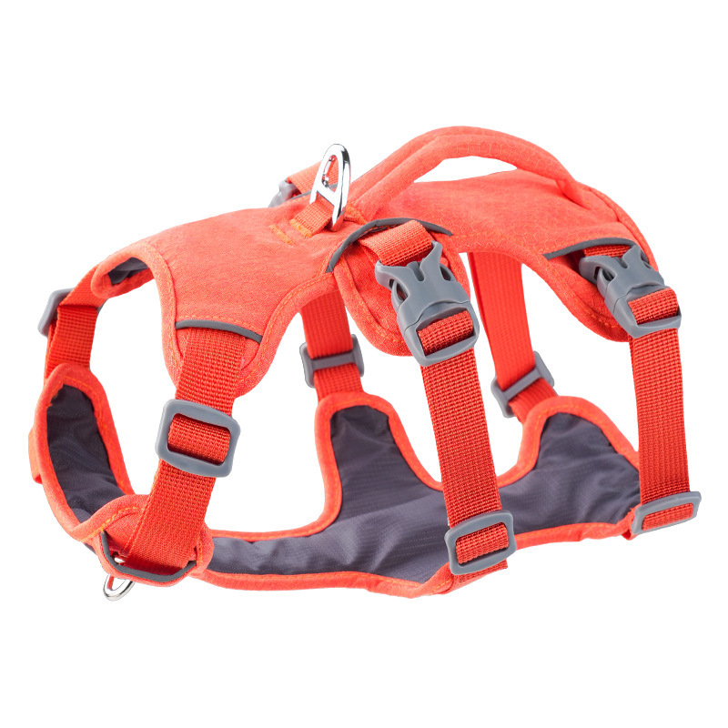 TEMU Comfortable Dog Chest Harness, Durable Adjustable Pet Vest -release Buckles, No-choke Design For Daily , Fits Small To Medium Breeds, Multiple