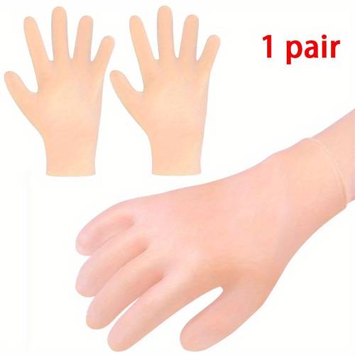 unscented silicone gloves for overnight moisturizing reusable spa gloves protection with non mothers day gift home office use