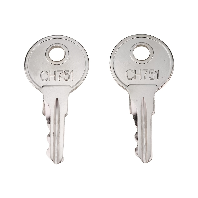 TEMU Clé universelle CH751 : Clé de rechange compatible avec les serrures de placard de rangement pour camping-car/caravane, la poignée en T et les