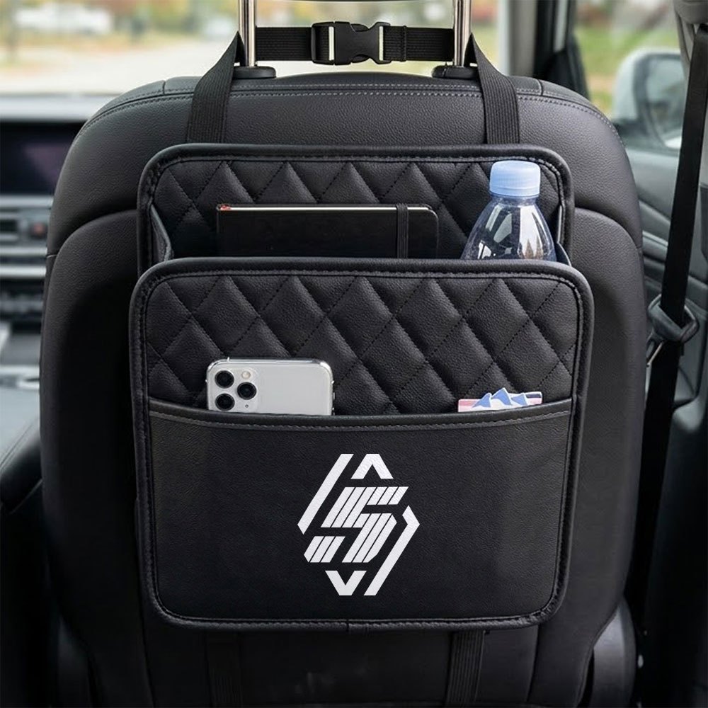 TEMU New 5 E- Seat Back Organizer, Can Store Small Items For Daily Life, Durable And Lightweight, Universal For All Car Models, For Car Owners