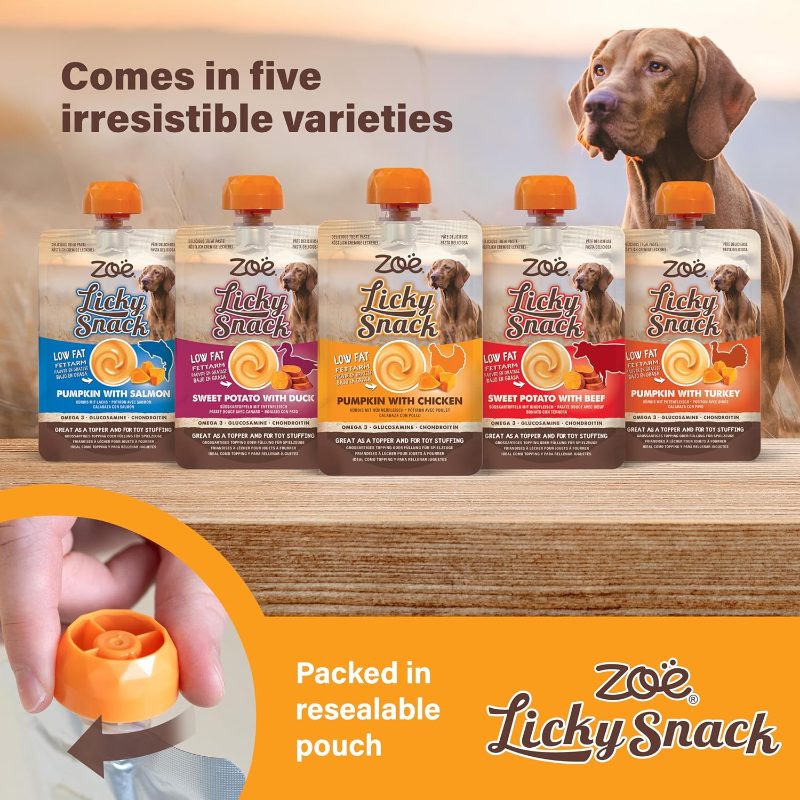 dog wet treats in resealable pouch, pumpkin and turkey flavor,  -3  ,   sensitive stomachs, 85g single serving Product details 7