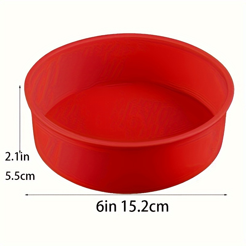 Image of 1pc Silicone Round Cake Mold, Baking Tray, Suitable For Cakes, Muffins, Puddings, Etc., Ideal For Daily Use