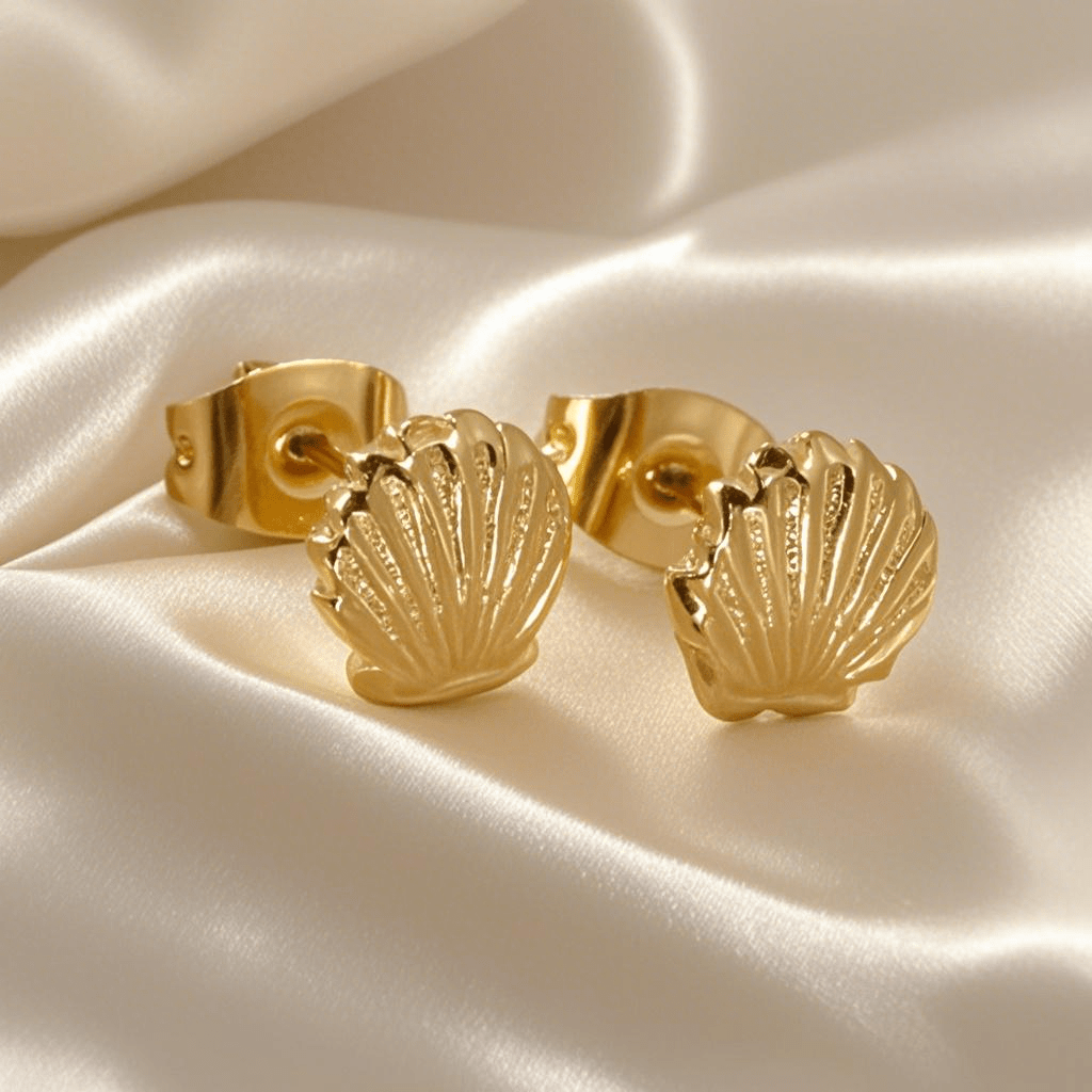 E-shop 1 Paar/316 Edelstahl Hypoallergene Schraubdornier-Ohrringe, Marine-Stil für alle , Party-Reise, geeignet zum Verschenken, einfache, elegante und