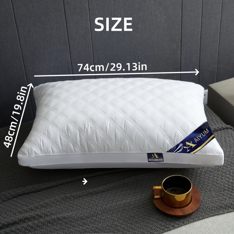 4pcs Star Hotel Style Pillow Inserts, Soft and Fluffy for Better Sleep, Extra Thick and Plush, Home Use Deep Sleep Neck Support Pillow Inserts, Long-Lasting No Deformation or Sagging, Holiday Gift Christmas Gift for Home Use and Gifting