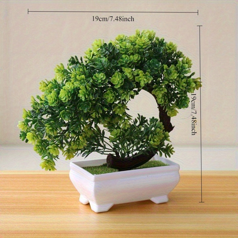 TEMU Artificial Plant Potted Bonsai Small Tree Potted Decorations Home Party Garden Decor