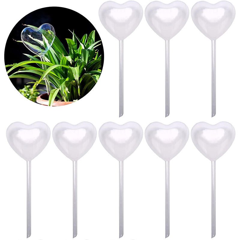 

10/30/50pcs Lazy Watering Can For Plants Watering Ball Heart-shaped Plastic Gardening Watering Dripper Automatic Watering Can