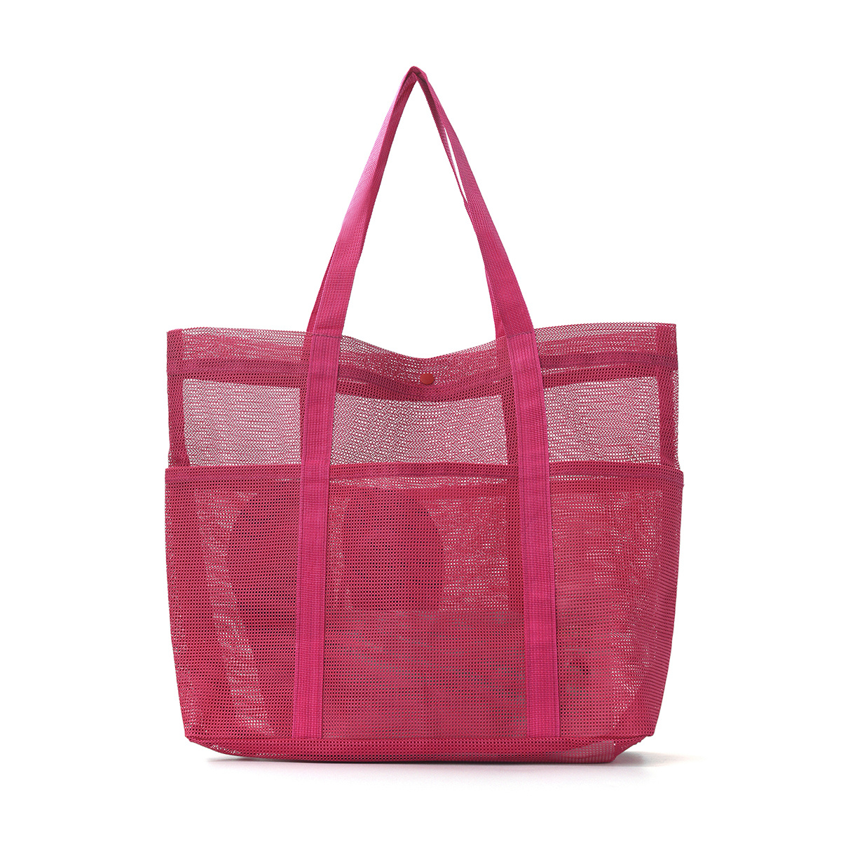 TEMU Men' & Women' Summer Beach Tote Bag - Large Capacity Multi- Bag With Breathable Mesh, Lightweight Suitable For Poolside, Travel, Vacation, For