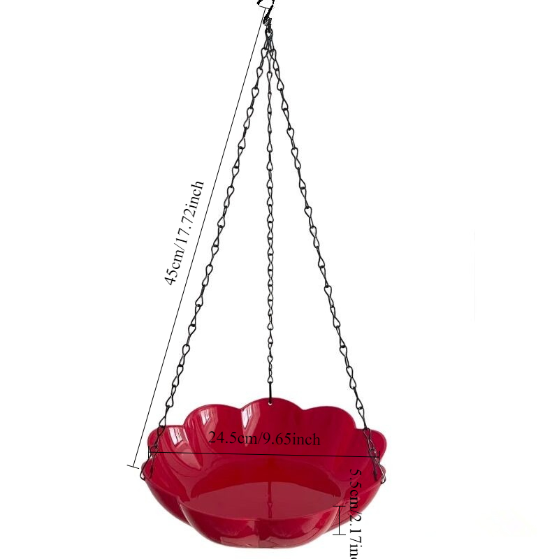 Image of 1pc Of Hanging Bird Feeder And Bath Suitable For Outdoor Use, Designed To Hummingbirds And In Gardens And Yards