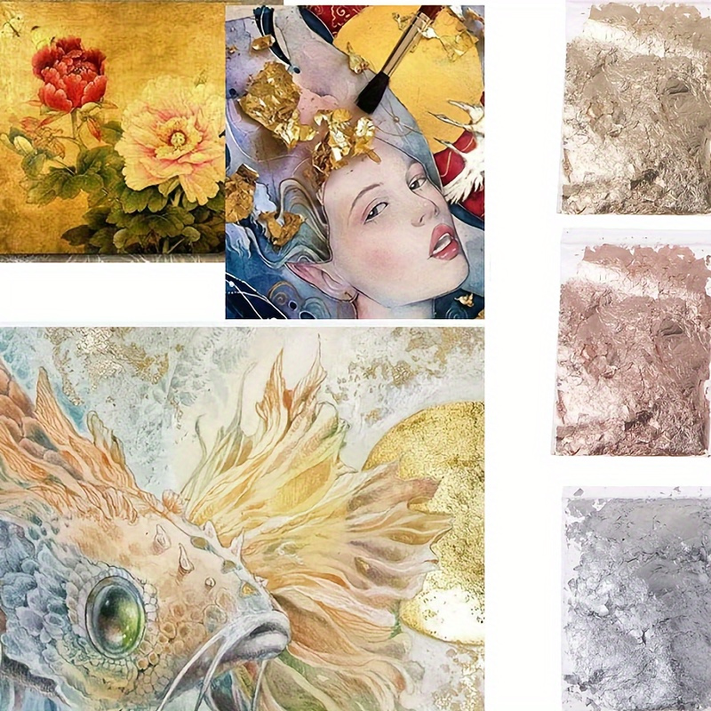 100pcs Golden Foil DIY Art Craft Paper - High-Quality, Smooth Finish for Scrapbooking, Scrapbooking Essentials|Vibrant Cover Design|Smooth Texture, Scrapbooking Supplies