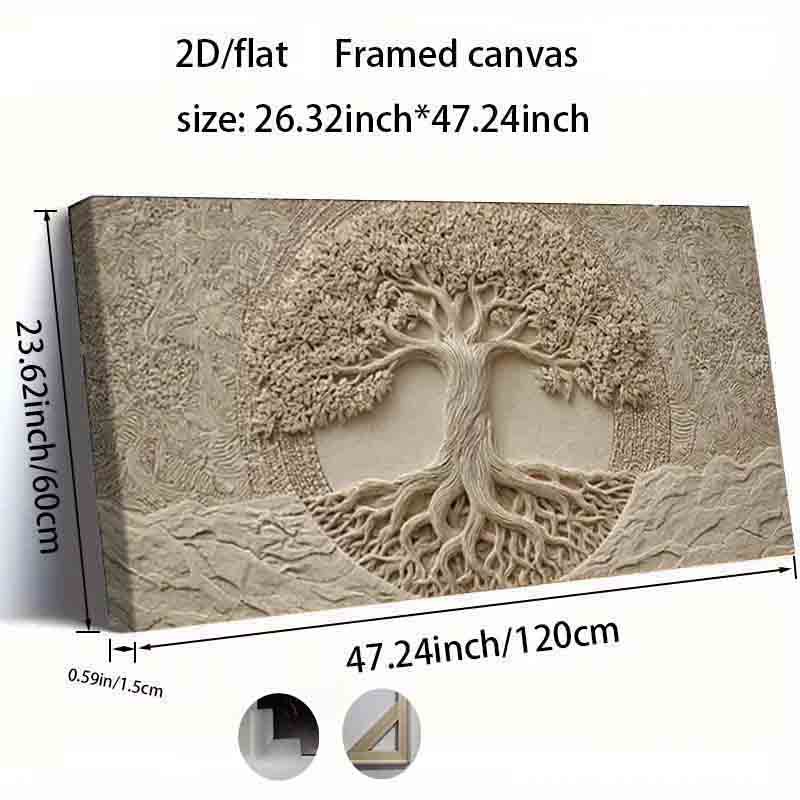 TEMU 2D Plat, 2D Plat, Une Pièce de 2D/Plat Mesurant 23.62 Pouces par 47.24 Pouces (60Cm par 120Cm) avec une Peinture de Décoration Moderne intitulée