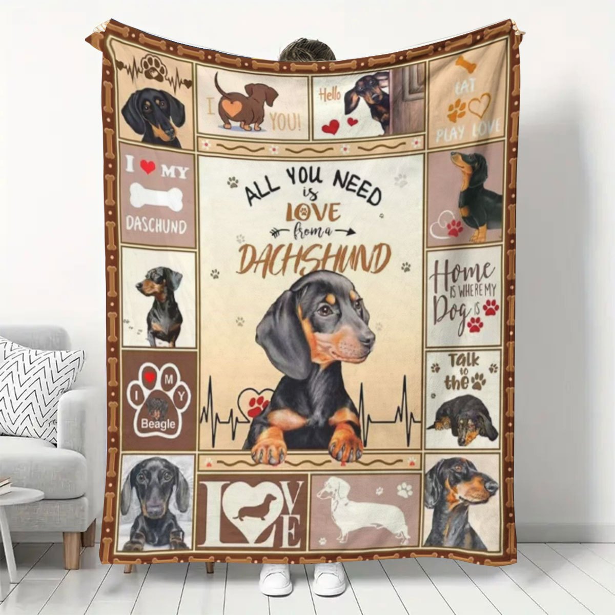 

Dog Flannel Blanket - , & For , Bed, | For Pet