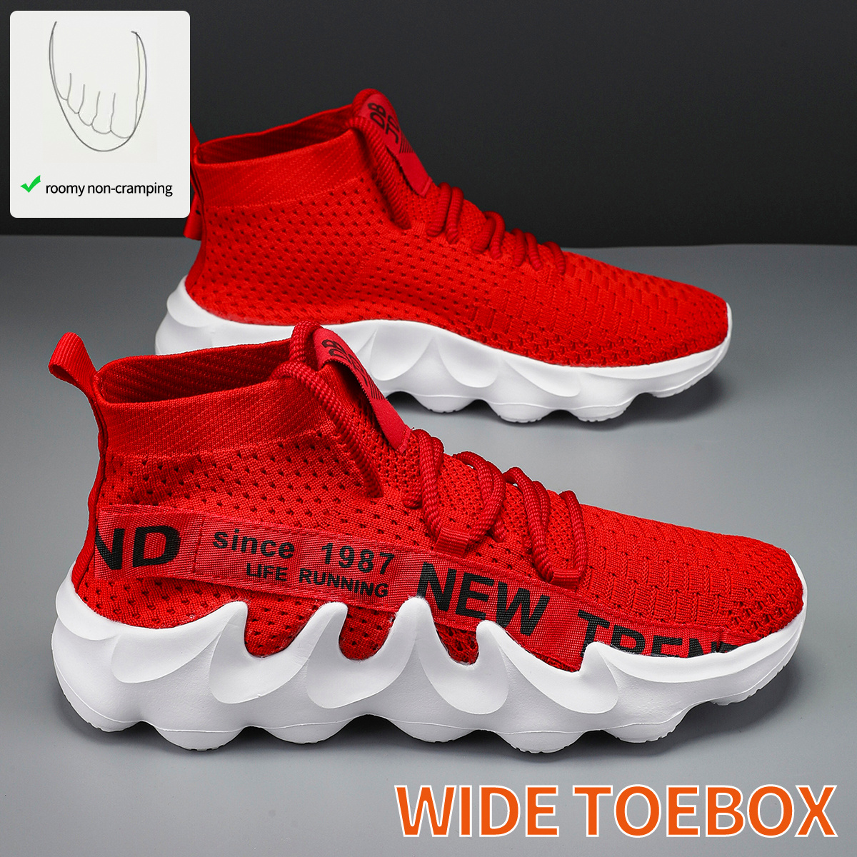 Men's Extra Wide Fit Road Running Shoes