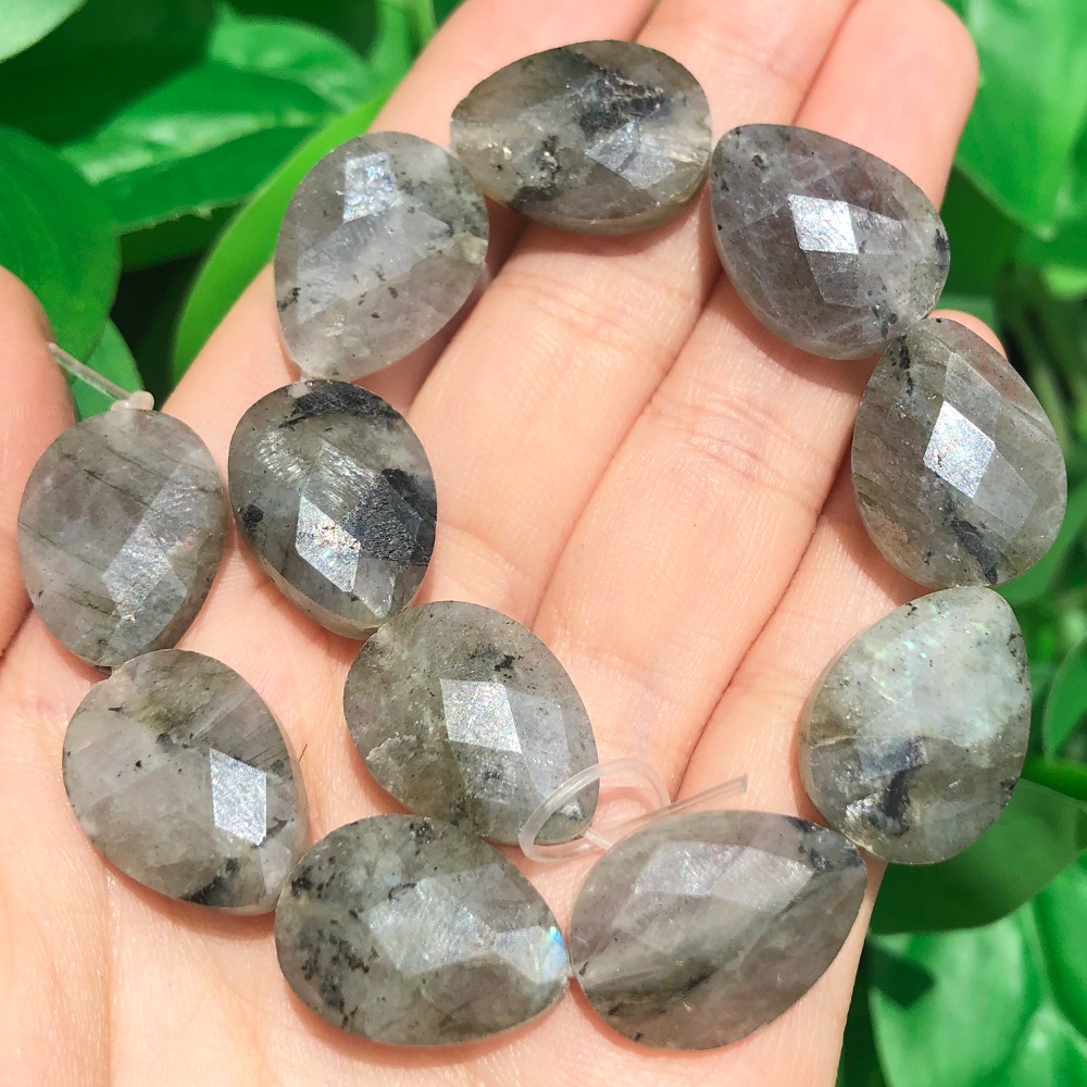 TEMU AAA Labradorite Naturel de , Facettées | Perles d'Espacement Libres pour la Création de Bijoux, Bracelets Magnifiques, , Boucles d'Oreilles,