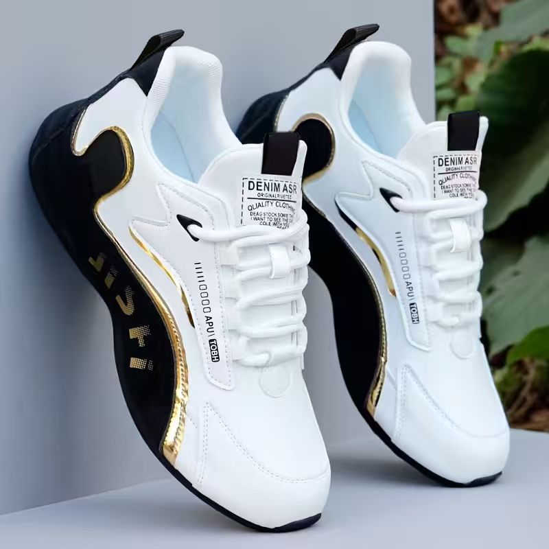 Men's Wide Last Breathable Training Sneakers with Height Boost