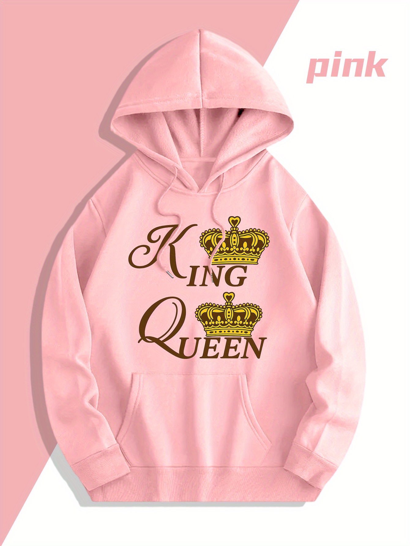 cozy couple matching pink hoodies 