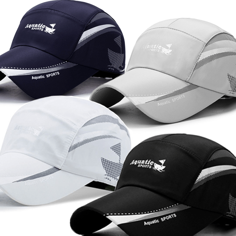 TEMU 6pcs/4pcs Fashionable /summer Quick-dry Baseball Caps, Stylish And Versatile Printed Sailboat Outdoor Fishing Hats, Mountaineering Hats, Sun-