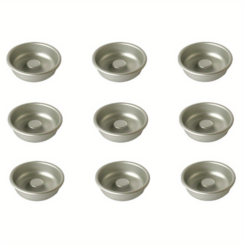 

9pcs Aluminum Donut Baking Pan Set, 2.75" - Ideal For Diy Donuts, Cakes, And Puddings - Oven Safe, Mold For Baking Enthusiasts