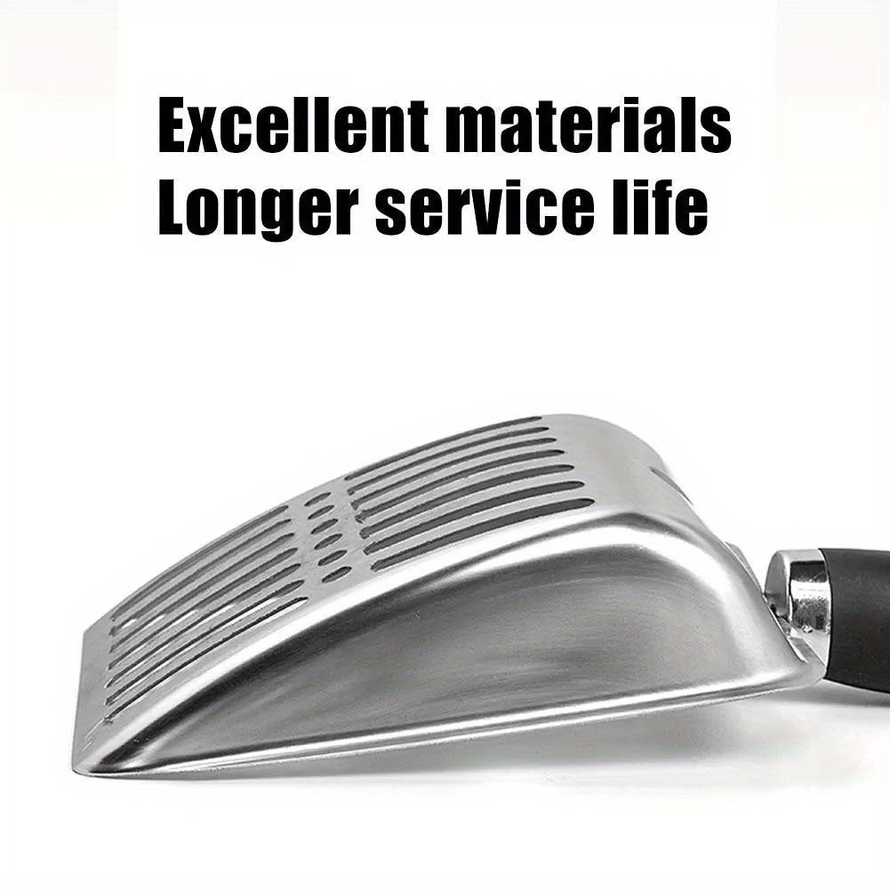 1pc stainless steel cat   with long handle   sand leakage design ideal for cat litter cleaning pet waste removal tool Product details 11
