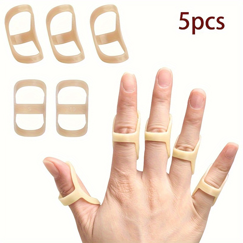 

5pcs Oval Finger Splints - Alignment Support For Middle, Ring, Thumb, Or Pinky Fingers