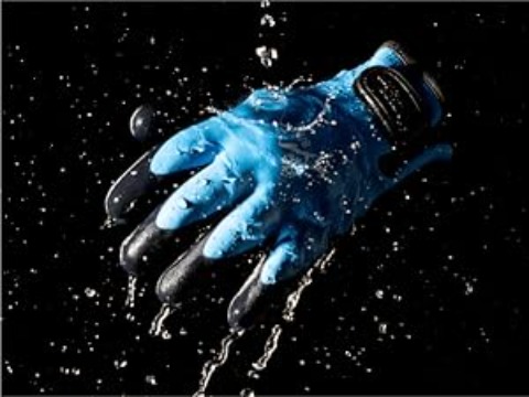 Gants de travail d'hiver thermiques et isolés, imperméables pour hommes et femmes - Gants de congélateur pour temps froid avec compatibilité écran tactile, antidérapants, doublure en nylon et polaire, lavables en machine, bleu (moyen) pour la construction, la pêche, le jardinage, les activités de plein air