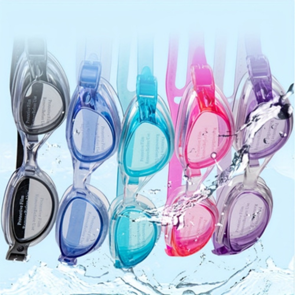 five piece color mixing new   high definition swimming goggles adjustable waterproof and anti fog suitable for adults aged 18 and above