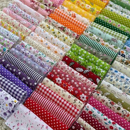 100 cotton fabric bundles for quilting sewing floral patterns assorted colors diy craft supplies for beginners hand wash only quilting supplies sewing projects vibrant fabric soft texture