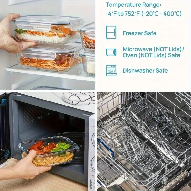a for christmas halloween dinners made of high temperature resistant glass with a transparent box body stackable a must have for the back to bpa free with 4 cleaning sponges Product details 2