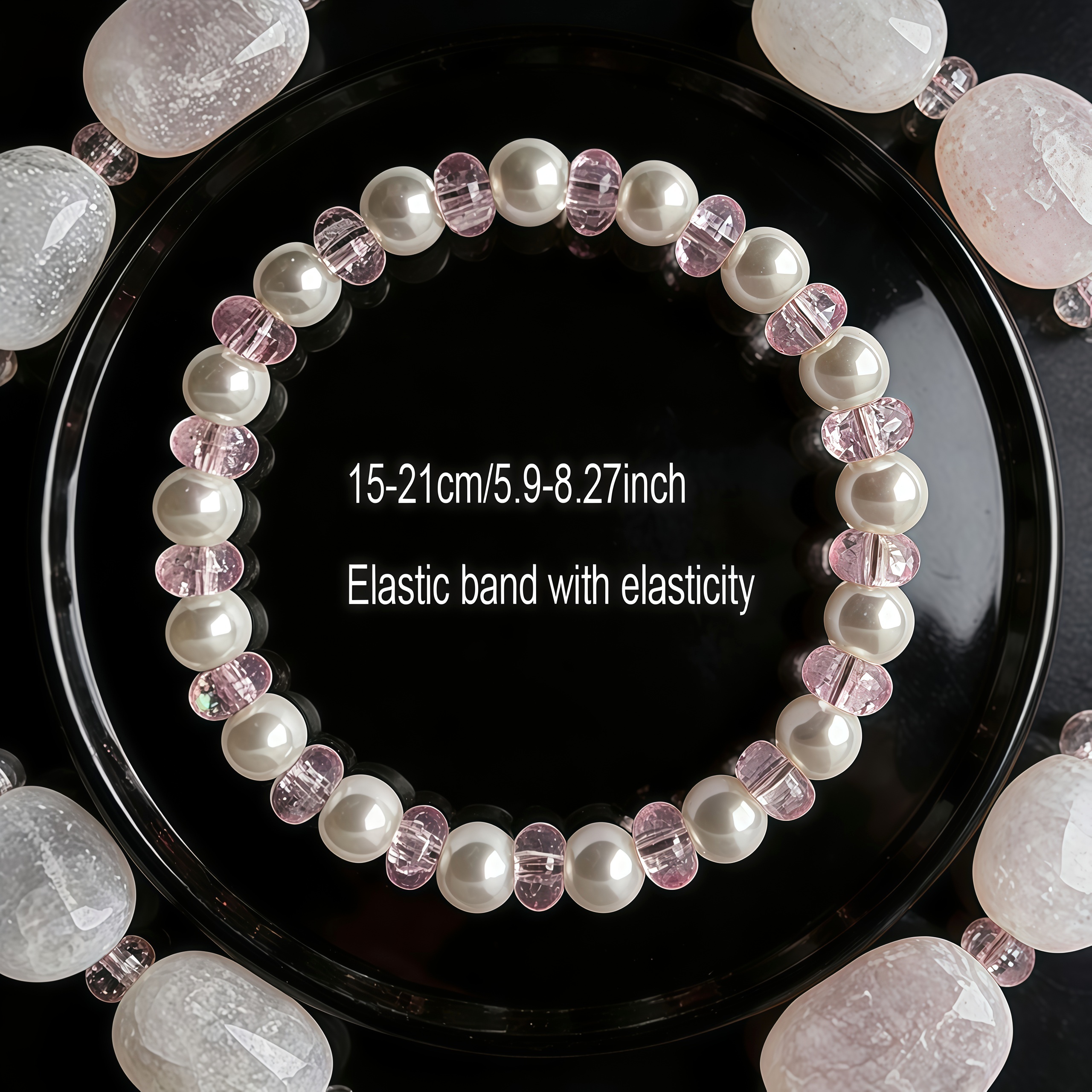 Bohemian Natural Stone Wealth Bracelet, Handmade