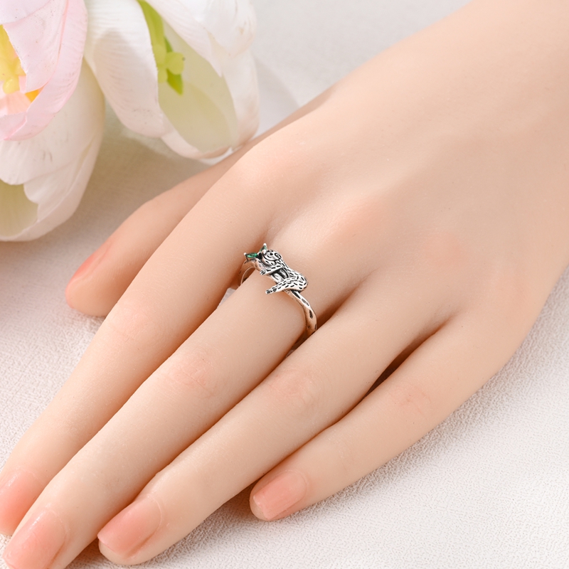 Women's 925 Sterling Silver Sloth Open Ring