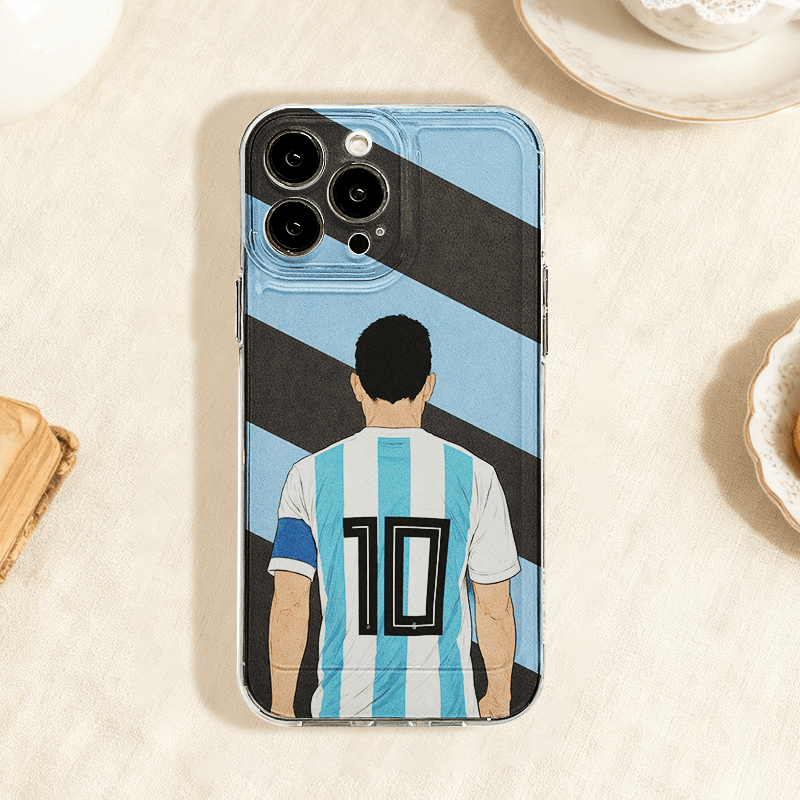 TEMU Phone Case: Soccer Number10 Back View Pattern Phone Case, Unique , Shockproof, Durable, For Galaxy A73 72 71 70 52 50 32 20s 14 15 10s 06 05 04