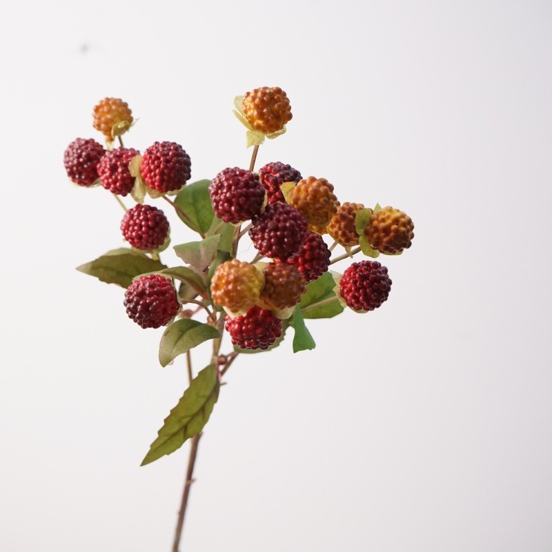 TEMU 1pc Artificial Flower, Cluster, Artificial Decorative Flower Bouquet Creative Raspberry Living Room Tabletop Ornament Photography