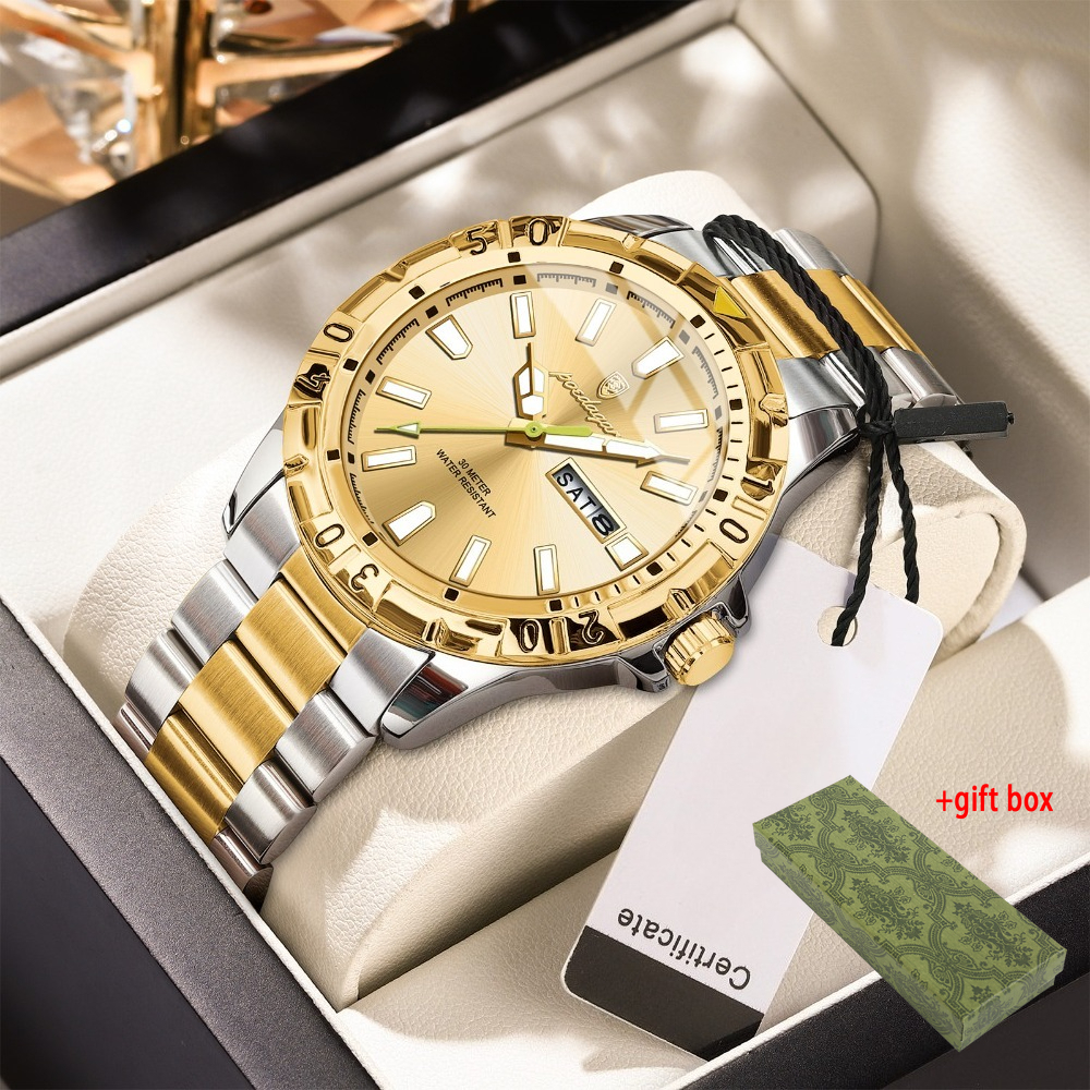 Luxury Men's Watch, Date & Day , Function, Back To School College Student Wristwatch, Outdoor Mountaineering Camping Running Sports Watch, Christmas Halloween Gift For Men