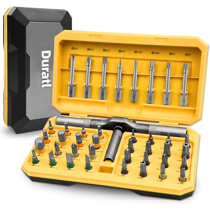42 in 1 magnetic screwdriver set with 40pcs magnetic bits portable compact diy repair tool kit for furniture computer and bicycle maintenance   ratchet handle no power required screwdriver set   kit magnetic bits screwdriver set for   Product details 0