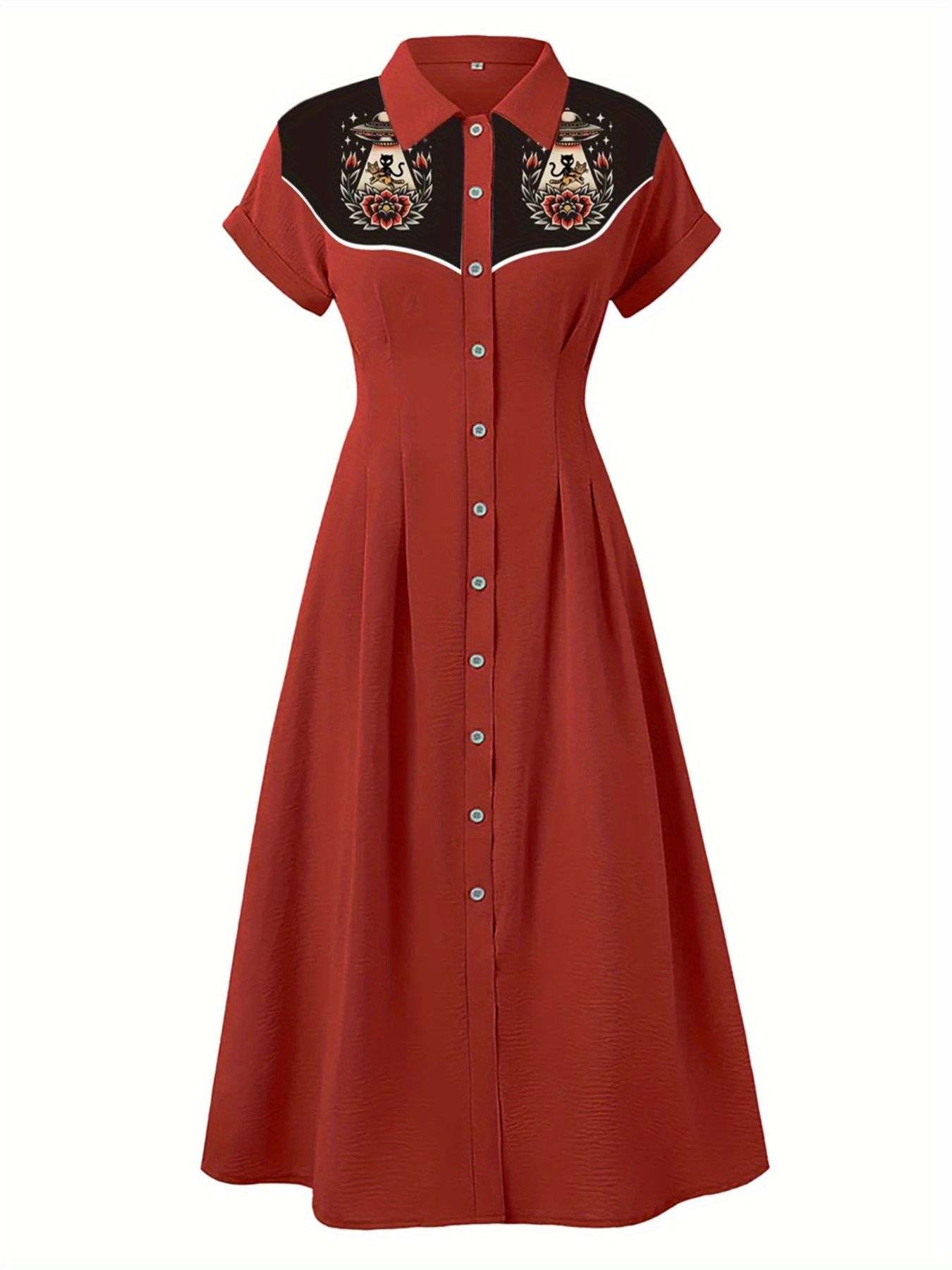 retro button dress Retro Style Mint Green Dress with Faux Button Down Placket Marmalade-shop