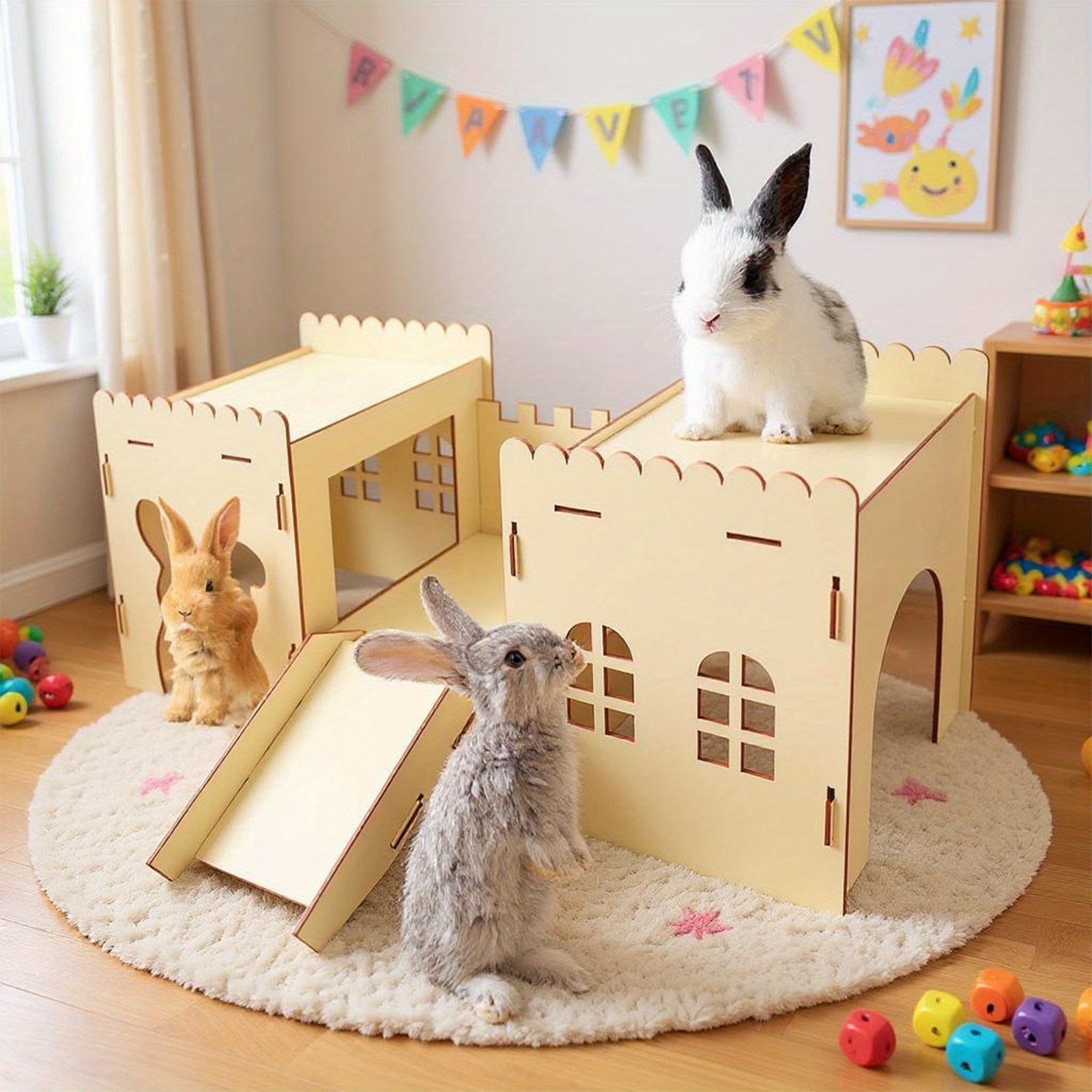 bunny castle sold on Temu United States