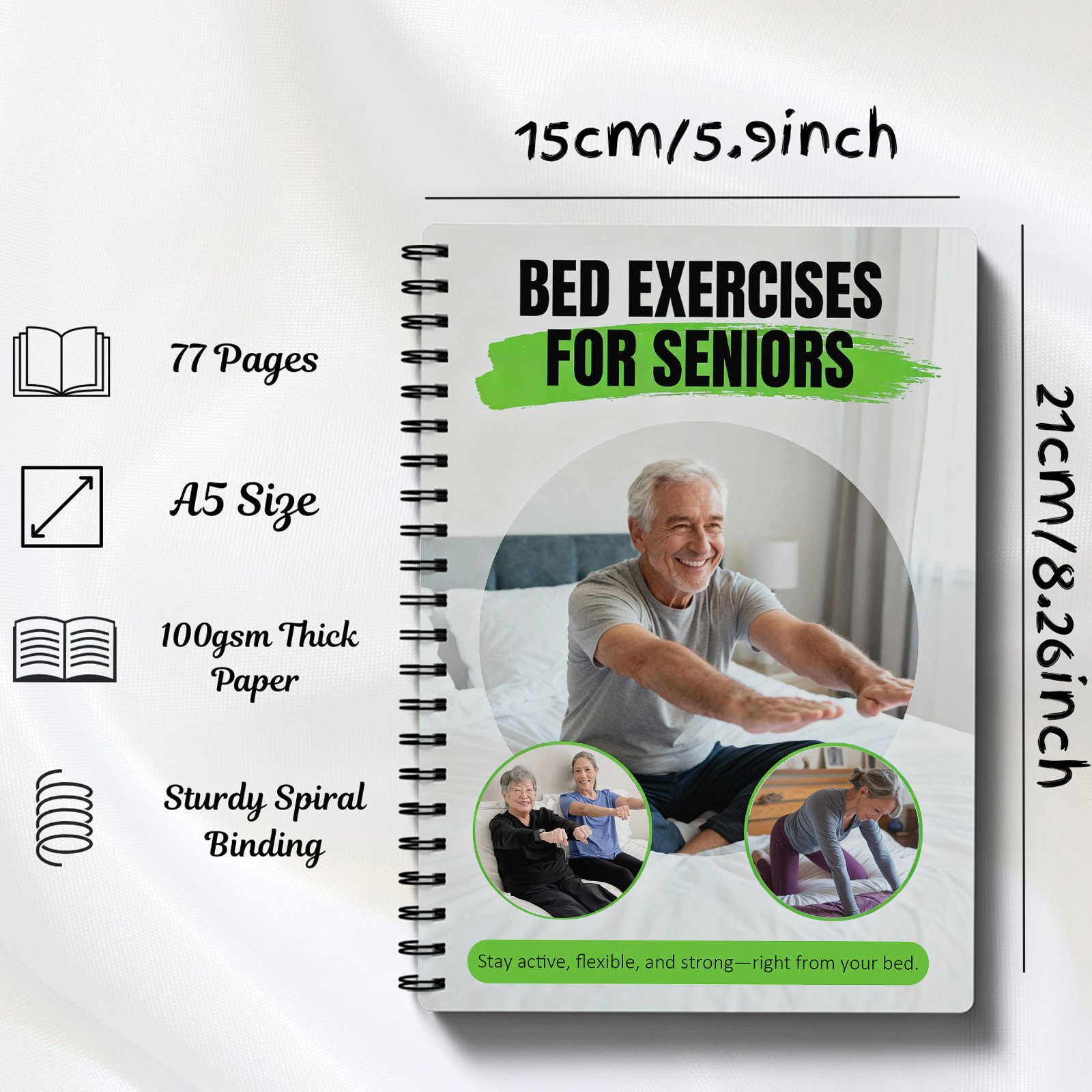Gentle Mobility & Stretching Routines for Seniors - Bed Exercise Guide: Limited Mobility Workouts for Pain Relief, Bedridden Strength & Flexibility Exercises, Recovery (In-Bed) - for Care & Hospital Use