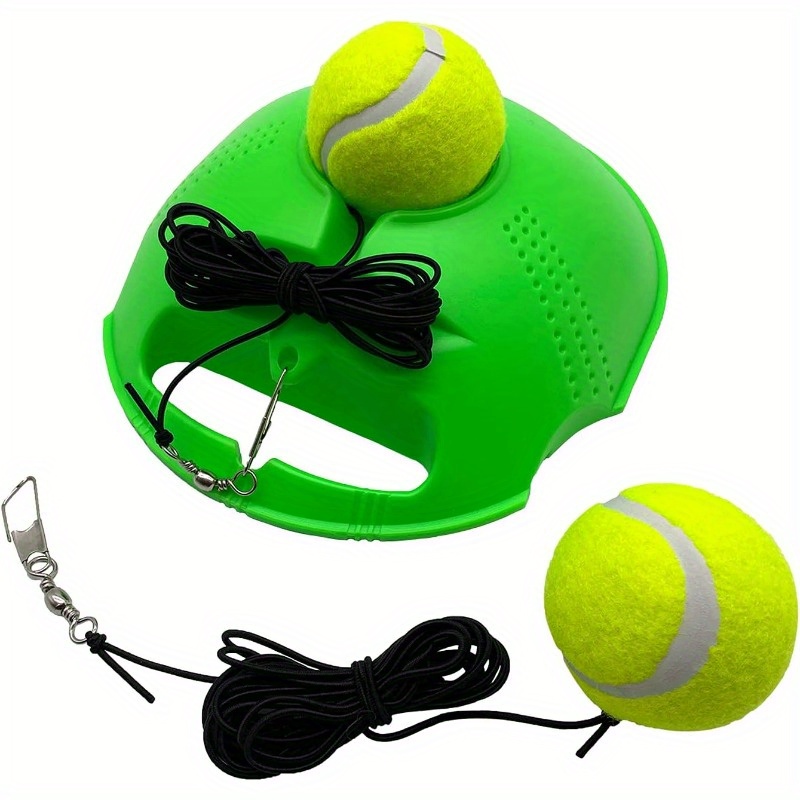 Ballon Entraînement Frappe Balle Tennis Avec Corde élastique 4m | Entraînement Solo | Débutants Et Confirmés | Intérieur/extérieur Balle Tennis Corde