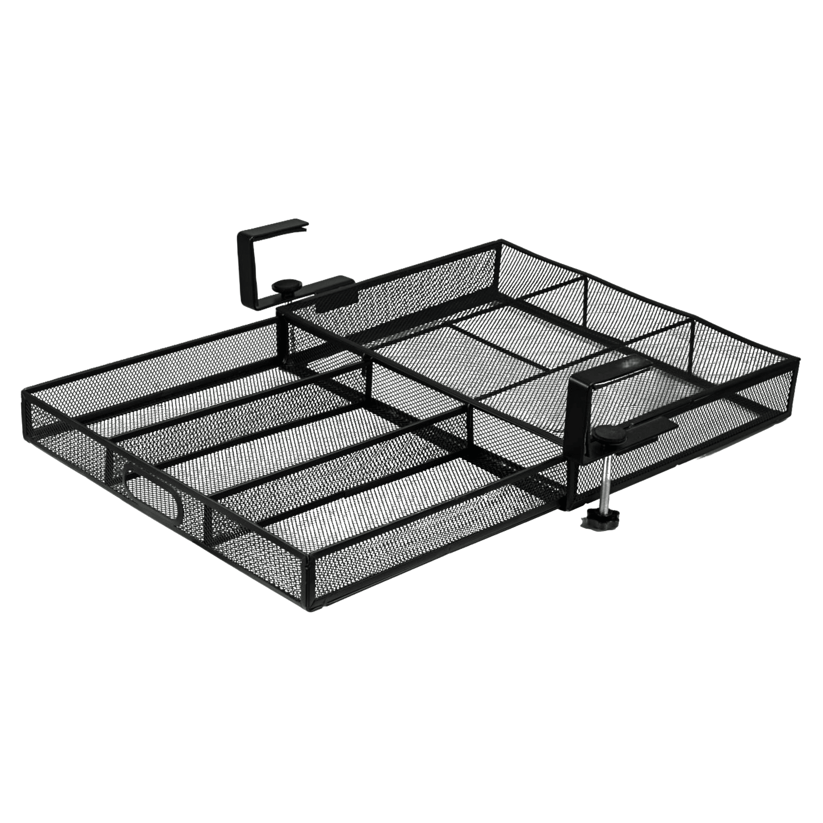 Metal Under Desk Cable Management Tray, No Drill Wire Organizer