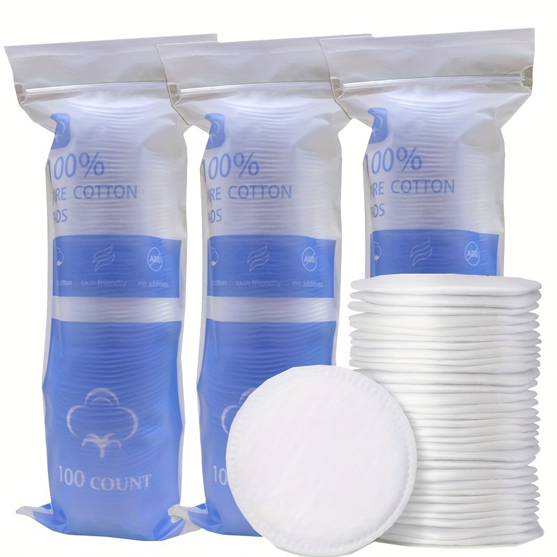 

100pcs - Gentle, Double-sided Makeup Remover Pads For Types