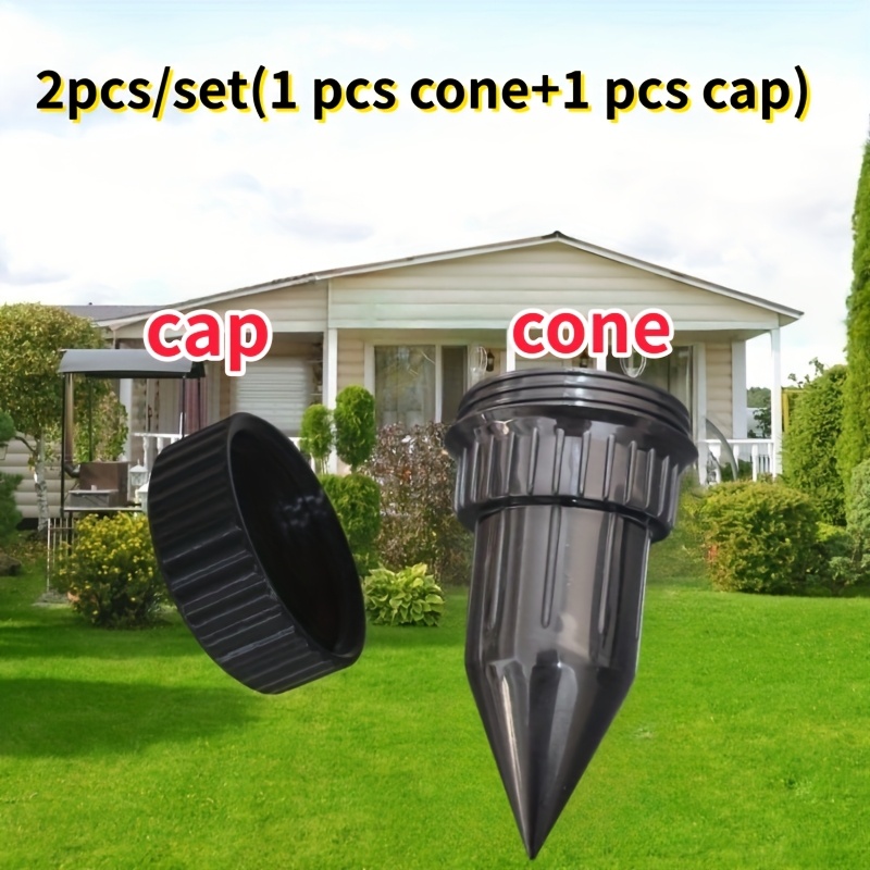 2pcs/set (1pc Awl + 1pc Lid) - Realistic Key Hider, Key Anti-theft Storage - Outdoor Garden Patio Lawn Waterproof , Easy To Insert Into Garden Lawn Underground Waterproof And Anti-corrosion