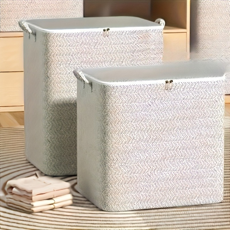 6pcs Foldable Storage Bags with Lids for Clothes