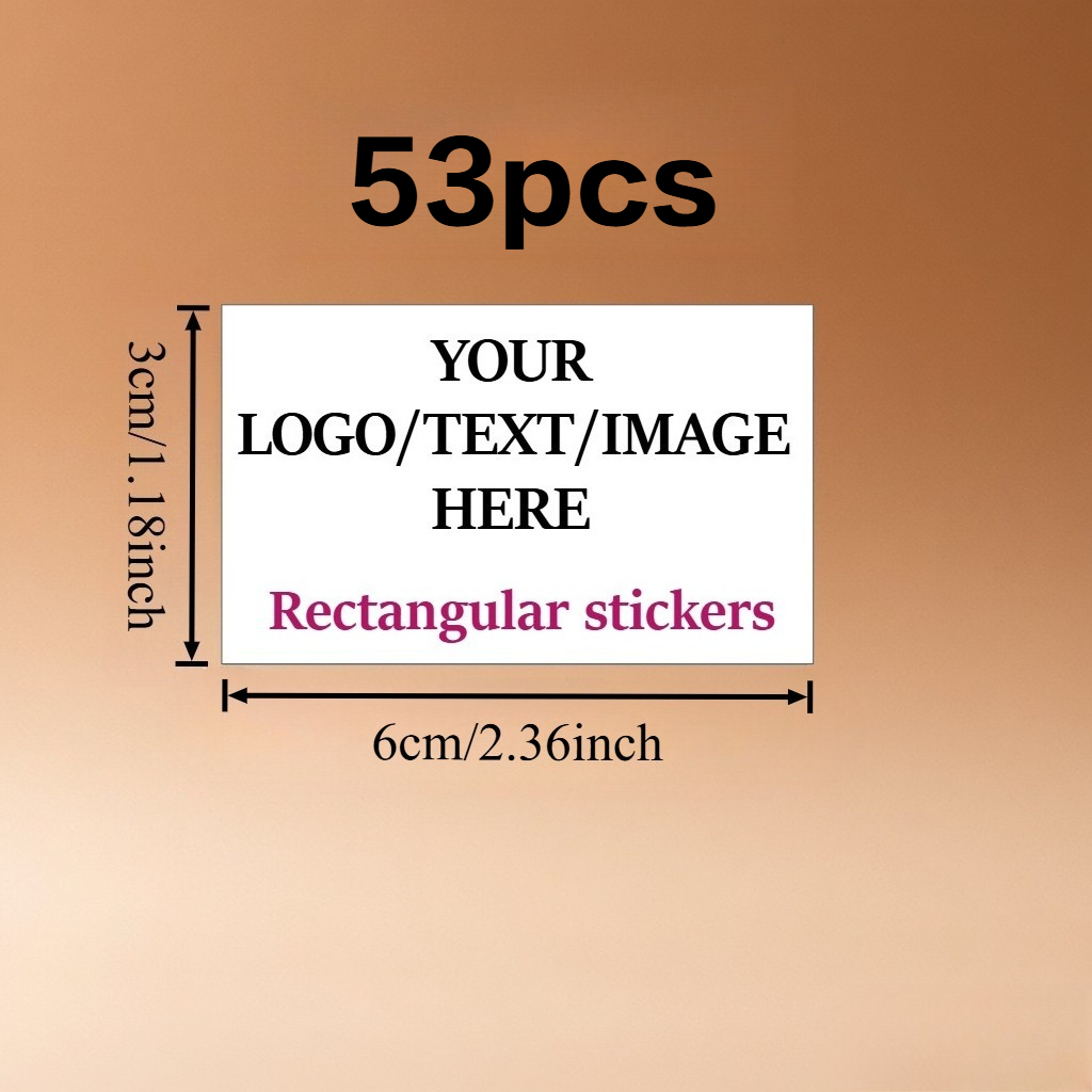 Custom Rectangular Personalized Stickers in Multiple Sizes