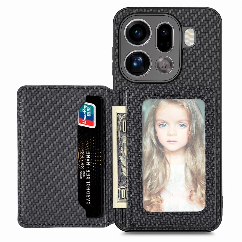 TEMU Phone Case - Texture Splicing On Sides Of The Magnetic Suction Case Is Suitable For Oppo Find X9 And Find X9 Pro Phone Cases