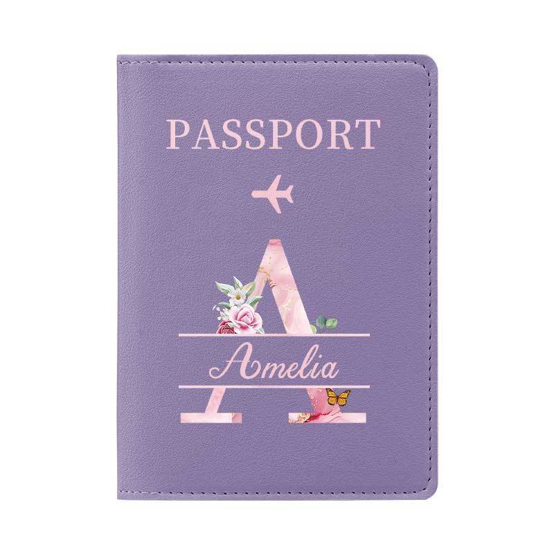 TEMU Personalized Passport Holder With Customizable Name—can Print Names Of Up To . A Stylish, Foldable Travel Accessory That's Lightweight And