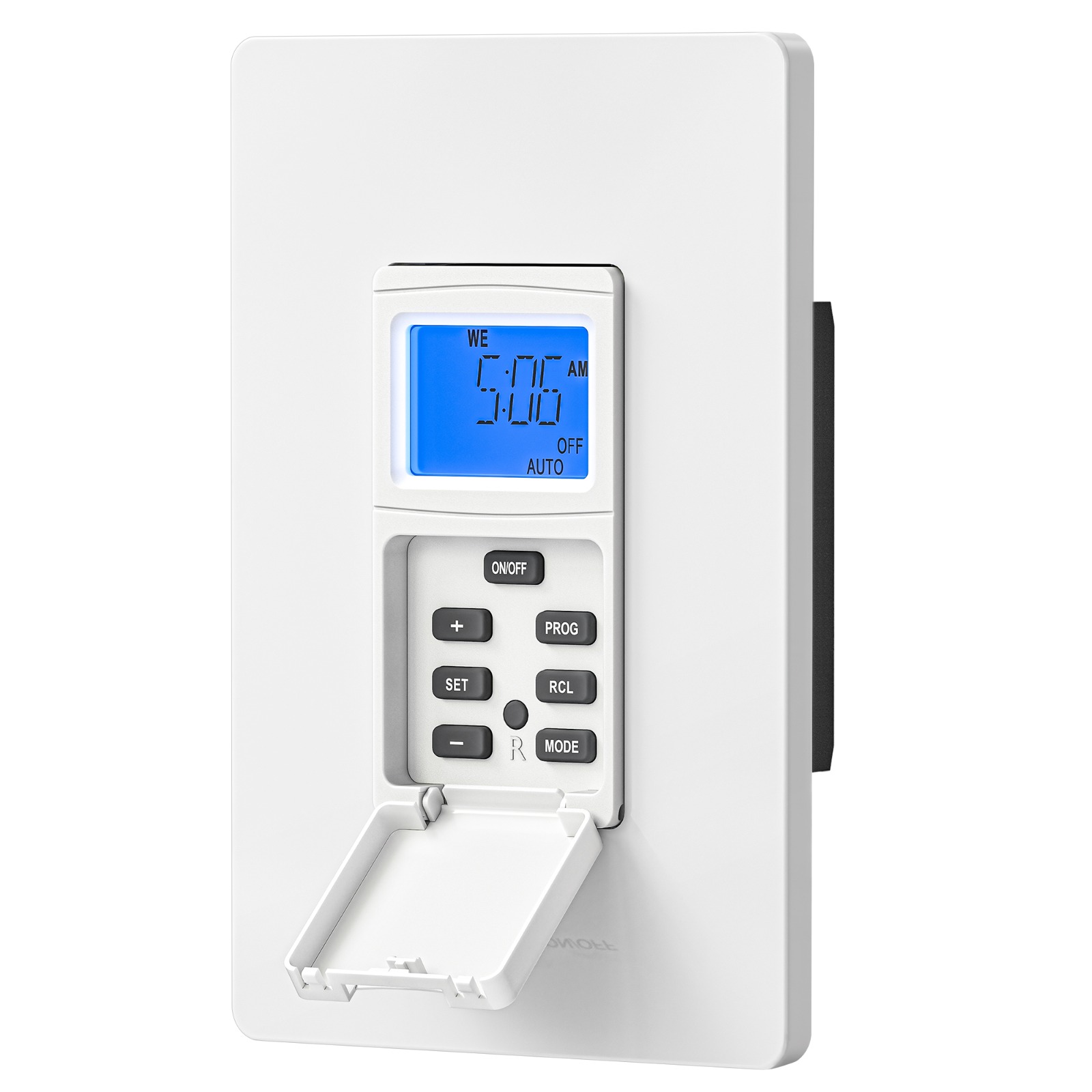 7 day programmable in wall timer switch   switch indoor with 16 on off programs blue backlight random dst mode single pole 3 way for lights fans