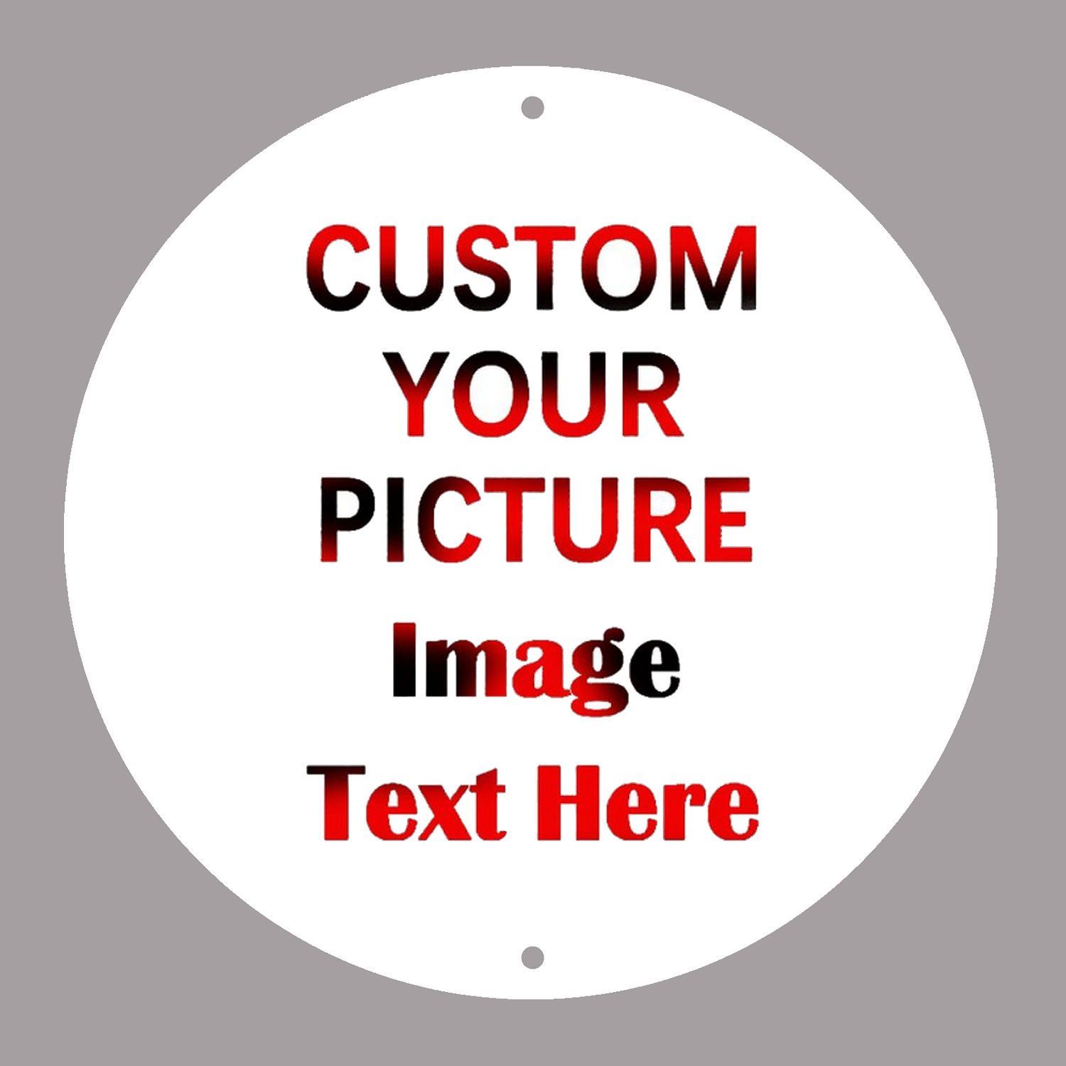 TEMU 1pc 1pcs Photo/text/logo Vintage Metal Sign - Own Picture, Retro Wall Decor Suitable For Home, Kitchen, Bar, Your Own Picture (heat Transfer
