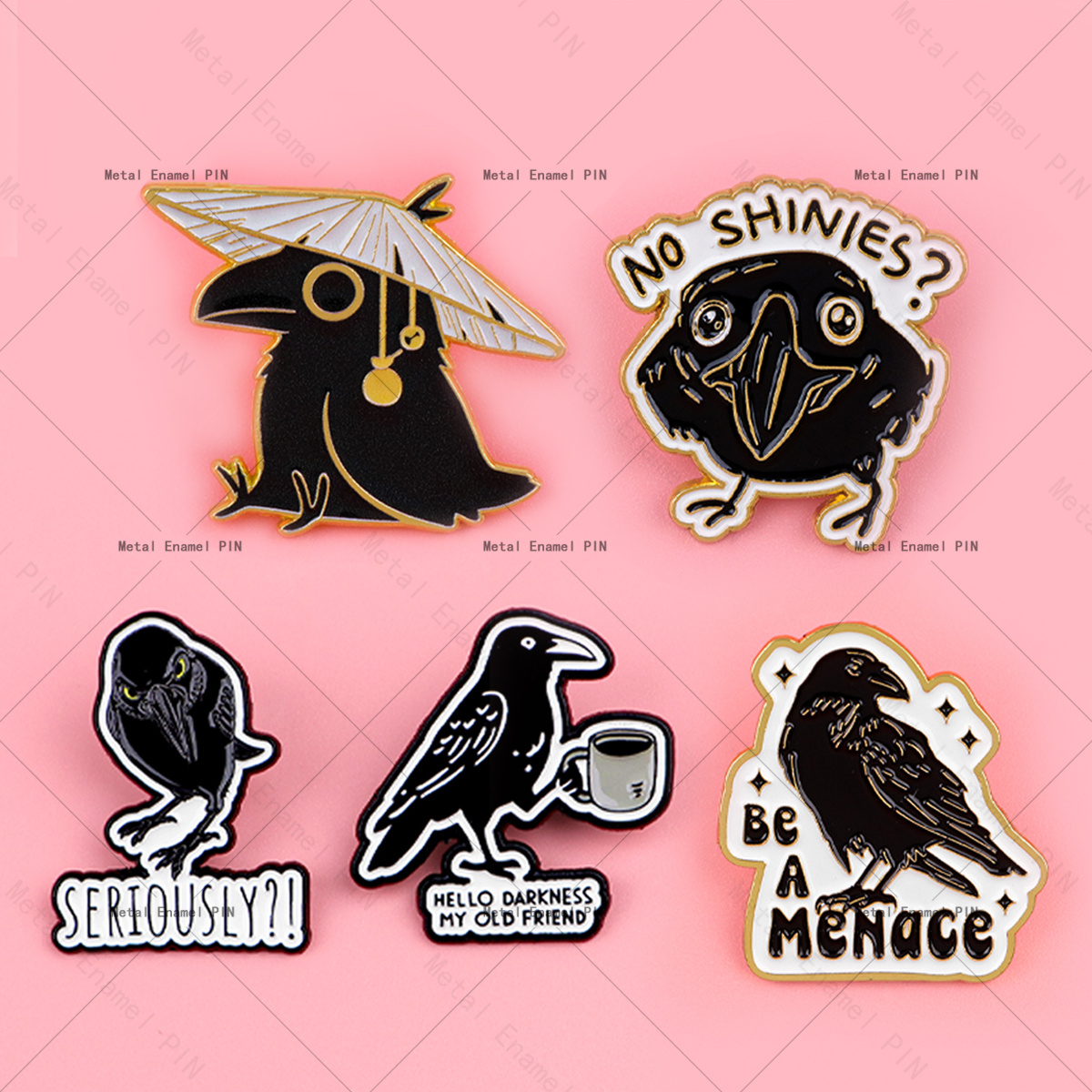 crow pin sold on Temu United States