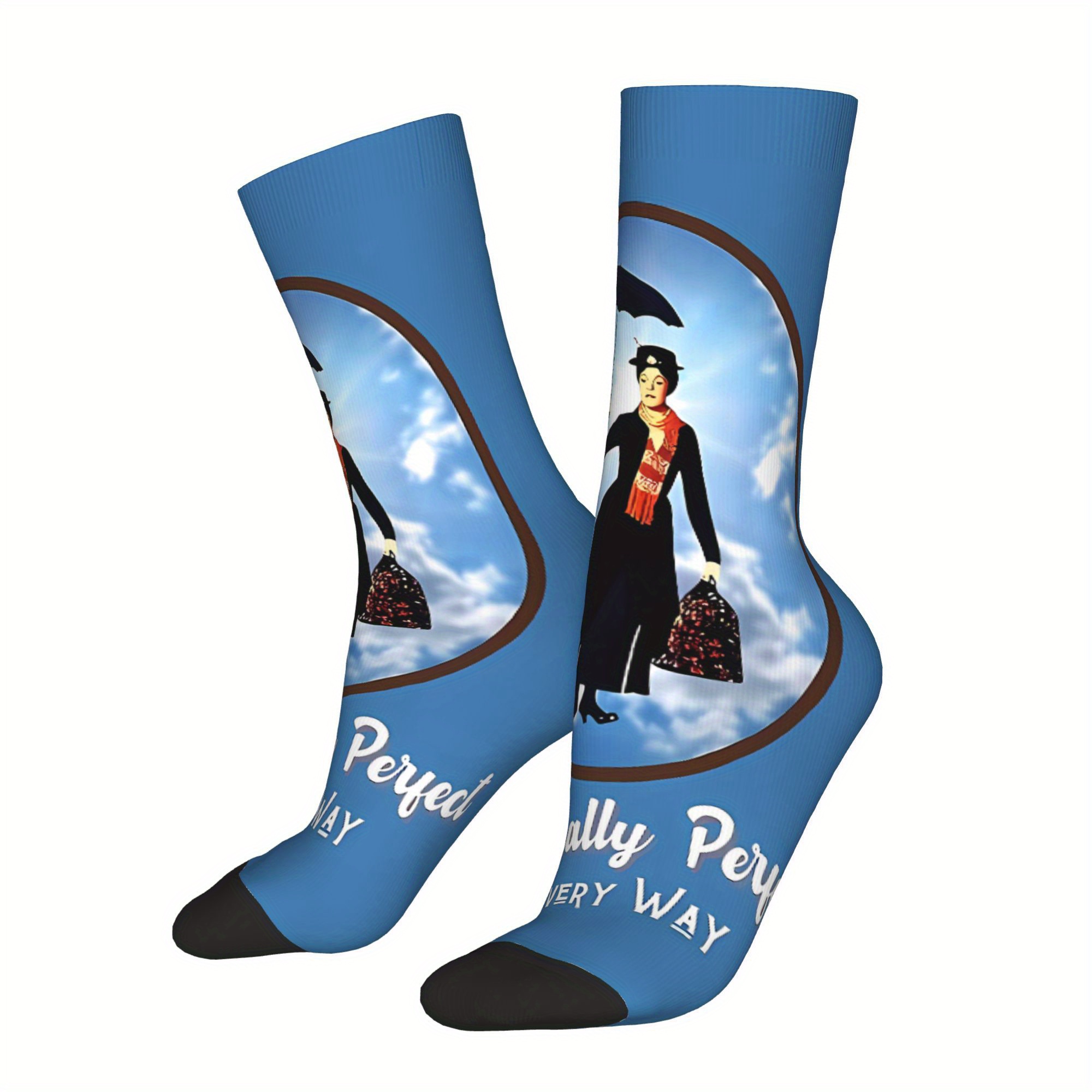 TEMU Mary Sock Printed For Man Polyester2d Print Design